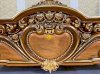 Giường ngủ cổ điển hoàng gia hoa hồng dát vàng Italia 1.8m x 2m GN0610 - Đồ gỗ Sơn Đông - Ảnh 11
