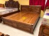 Giường ngủ hoa văn cổ điển hương xám giá rẻ 1,8mx2m – GHX004 - Đồ gỗ Sơn Đông - Ảnh 9