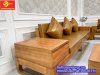 Sofa nệm da thời thượng gỗ gõ đỏ 5M – BBG011 - Ảnh 9