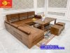 Bộ sofa góc tay trơn thanh lịch gỗ sồi nga 5 món SFG017 - Ảnh 7