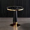 Bàn café bàn trà mặt đá D70cm chân sắt sơn tĩnh điện đẹp sang trọng TE Rocket-07EC - Ảnh 2