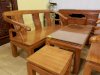 Bộ bàn ghế móc thúc mặt liền gỗ gõ đỏ – BBGHV02 - Ảnh 5
