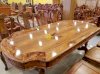 Bộ bàn ăn bàn ovan lượn, 8 ghế chạm đào, tựa lục bình gỗ cẩm lai VN siêu vip - Sơn Đông - Ảnh 2