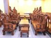 Bộ bàn ghế gỗ hương đào vân tuyển 6 món tay 12 Sơn Đông - Ảnh 4