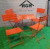 Bộ bàn ghế chân sắt màu cam Hồng Gia Hân - Ảnh 3
