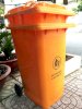 thùng rác công cộng 120 lít màu cam_small 4