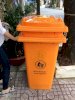 thùng rác công cộng 120 lít màu cam_small 3