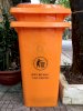 thùng rác công cộng 120 lít màu cam_small 2