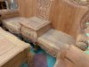 Bộ bàn ghế hoàng gia nguyên khối gỗ hương đá - Ảnh 16