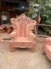 Bộ bàn ghế hoàng gia nguyên khối gỗ hương đá_small 1