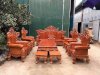 Bộ bàn ghế hoàng gia nguyên khối gỗ hương đá - Ảnh 7