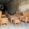 Bộ bàn ghế tân cổ điển hoàng gia gỗ gõ đỏ víp - Đồ gỗ Đỗ Mạnh - Ảnh 12