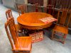 Bộ bàn ghế ăn kiểu bàn tròn gỗ gụ - Đồ gỗ Đỗ Mạnh - Ảnh 19