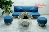 Ghế Sofa Bed Xanh Dương Vải Bố - Ảnh 7