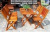 Bàn ghế cafe gỗ xếp gọn Tp HCM Hồng Gia Hân B1108 - Ảnh 3