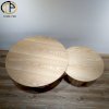 Bàn Trà đôi Handmade gỗ tần bì (Ash) màu tự nhiên - Ảnh 5