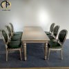 Bộ bàn Ăn 6 ghế Louis sơn nhũ màu Champagne  SFCA3 - Ảnh 3