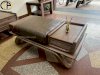 Sofa gỗ sồi Nga hiện đại, hàng sơn Ichem, da P Carola - Ảnh 4
