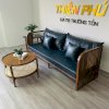 Bàn sofa 2 tầng gỗ mây Rustic TP080 - Ảnh 5