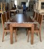 Bộ bàn ăn chân đục 6 ghế ba tiêu gỗ sồi BAG54 - Ảnh 2