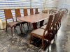 Bộ bàn ăn gỗ sồi 10 ghế 240x110x75 (cm) - Ảnh 3