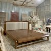 Giường ngủ chân cong 1m80 gỗ sồi | Thiên Phú - Ảnh 3