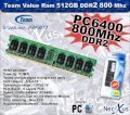 Team - DDR2 - 512MB - bus 800MHz - PC2 6400