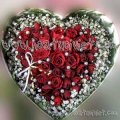 Trái tim hoa hồng HT0806
