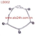 LB002 - Lắc tay bạc chuông em bé 