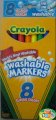 Bút Màu Crayola Washable Markers 8 Màu 7809