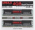 Umax - DDR2 - 4GB (2x2GB) - bus 800MHz - PC2 6400 kit