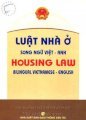 Luật nhà ở - Song ngữ Anh - Việt 