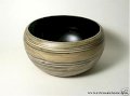  Bamboo Natural & Black Lacquer Serving Bowl