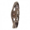 DKNY Women's Brown Ion-Plated Crystal-Twist Band Watch N241
