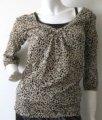 One Step Up 2 layer leopard top S1109177