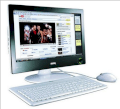 Máy tính Desktop BenQ All in one nScreen i91 (AMD Sempron 210U 1.5GHz, RAM 1GB, HDD 160GB + SSD 8GB, ATI Radeon X1200, Microsoft Windows XP Home Edition, Benq LCD 18.5 inch)