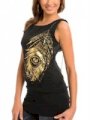 GUESS MARCIANO GOLD FOIL TUNIC  S0310042