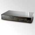 Planet SGSD-1022P 8-Port 10/100Mbps Fast Ethernet + 2 Gigabit TP/ SFP combo Managed PoE Switch 