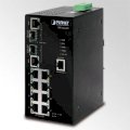 Planet ISW-1022M 8-Port 10/100Mbps + 2-Port Gigabit TP/SFP Combo Managed Industrial Switch