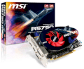 MSI R5750-PM2D1G ( ATI Radeon HD 5750, 1024MB , 128-bit , GDDR5 , PCI Express x16 2.1 )