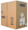 AMP Category 5e UTP Cable, 4-Pair, 24AWG, Solid, PVC, 305m, White (4-1427260-2)