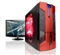 Máy tính Desktop CyberPower X58 Configurator Red Color (Intel Core i7-950 3.06 GHz, RAM 12GB (4GBx3), HDD 500GB, VGA ATI Radeon HD 5450, PC DOS, Không kèm màn hình)