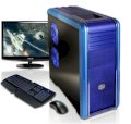 Máy tính Desktop Cyberpowerpc Mega Special III Blue/Light Blue Color (Intel Core i5-2500K 3.30 GHz, RAM 4GB, HDD 1TB, VGA ATI Radeon HD 5770, PC DOS, Không kèm màn hình)