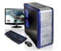 Máy tính Desktop Cyberpowerpc Gamer Dragon 9000 Silver/Blue Color (AMD Phenom II X6 3.30GHz, RAM 8GB, HDD 2TB, VGA AMD HD 6950 2GB, Windows 7, Không kèm màn hình)