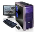 Máy tính Desktop Cyberpowerpc Gamer Ultra 3D 1500 Purple/Light Purple Color (AMD Phenom II X6 1075T 3.0GHz, RAM 8GB, HDD 1TB, VGA NVIDIA GTX460, ViewSonic 22inch 3D LCD, PC DOS)