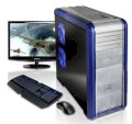 Máy tính Desktop Cyberpowerpc Gamer Xtreme SSD-X Silver/Blue Color (Intel Core i7-990X 3.46GHz, RAM 12GB, HDD 1TB, VGA NVIDIA GTX560Ti, Windows 7, Không kèm màn hình)