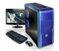 Máy tính Desktop CyberpowerPC Power Video XE Blue/Light Blue Color (Intel Core i5-2400 3.10GHz, RAM 4GB, HDD 1TB, VGA NVIDIA GTS450, PC DOS, Không kèm màn hình)