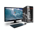 Máy tính Desktop Venr E-6500 (ntel Dual core E6500 2.93Ghz, RAM 1GB, HDD 250GB, VGA Onboard, LCD VENR 18.5inch, PC DOS)