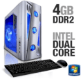 Máy tính Desktop CybertronPC CINN4120 X-CRUISER2 Gaming PC (Intel Pentium E5300 Dual Core 2.60GHz, 4GB DDR2, 500GB SATA II HDD, VGA Nvidia GeForce 9500 GT, Windows 7 Home Premium, Không kèm màn hình)