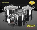 Bộ nồi Delux 6pcs, nắp kiếng HC06DLG